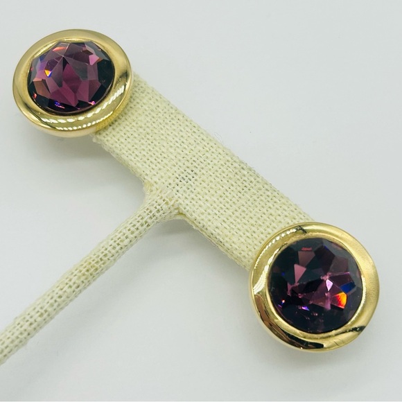 Swarovski Jewelry - Swarovski Crystal Purple Earrings